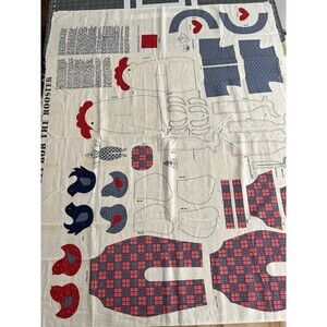 Billy Bob Rooster Cut & Sew Fabric Panel Cotton Springs Industries Vintage DIY